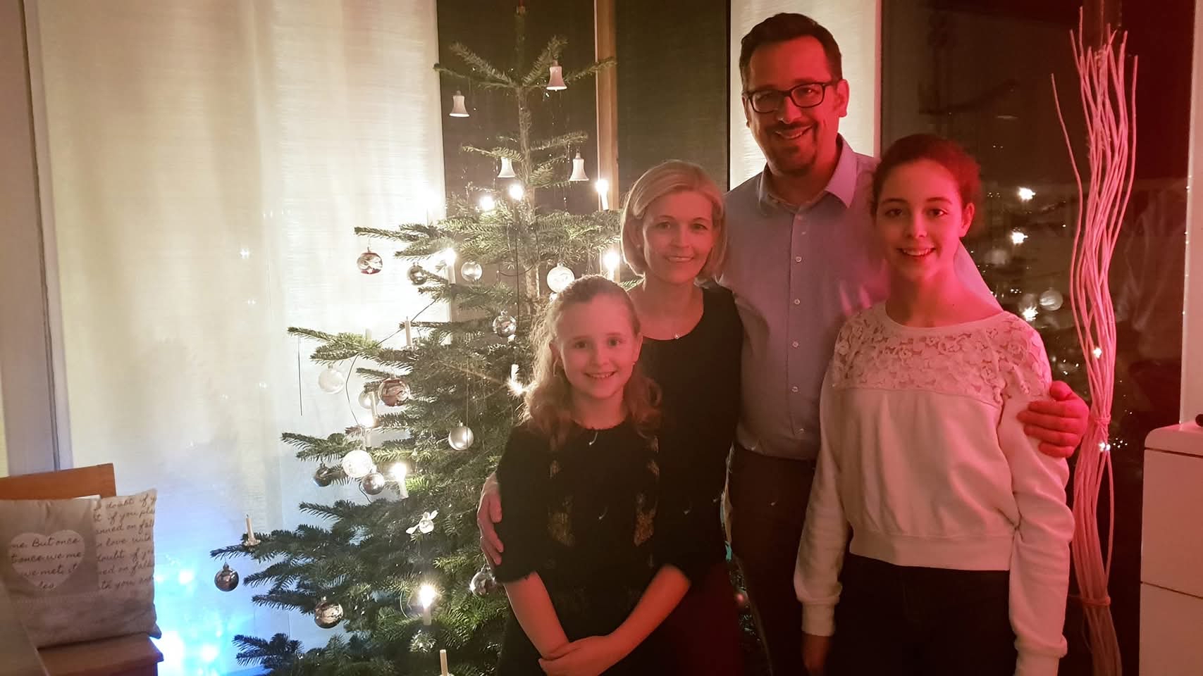 Familienbild an Weihnachten 2018